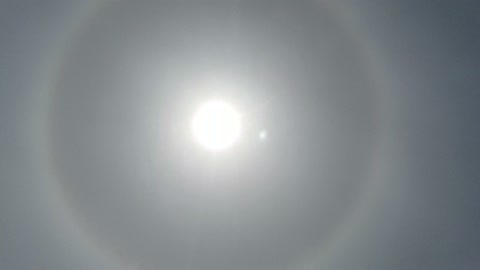 Huge Sun Halo After Some Chemtrailing