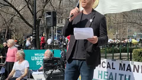 Max Blumenthal at New York Freedom Rally