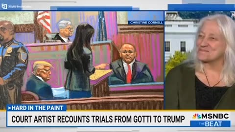 Watch the Trump Courtroom Sketch Artist light up and smile when asked about Trump: