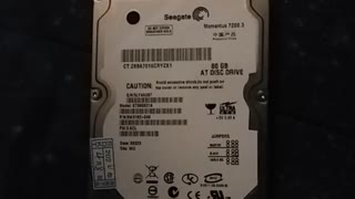 Seagate ST980821A First startup