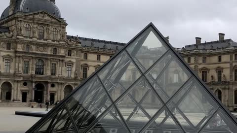 The Louvre or the Louvre Museum, part 3. Square on the street.