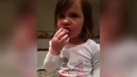 FUNNY ADORABLE BABY GIRL TRYING TO SAY PERFECT...