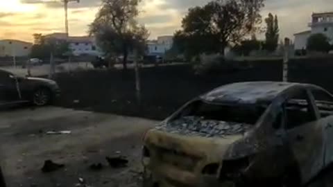 Destruction at Saki aerodrome in Crimea, Ukraine's bombing