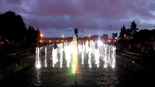 Light and music fountain in St. Petersburg
