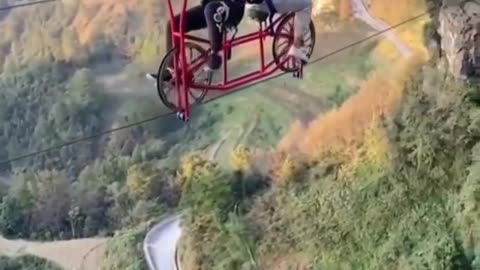 cycling over the mountains