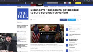 Biden Threatens Lockdown Unless People Get Vaccine Amid Omicron Variant, Media Starts Fearmongering
