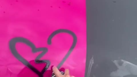 Car hood painting, personality design modification.