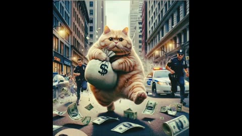 Cat thief😺Cat is building in🏦 bank account in theif💵💴💰