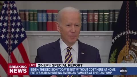 BREAKING: Biden bans Russia oil imports, claims his policies don't hurt American energy