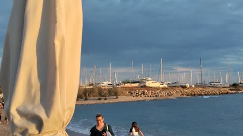 I found a lovely beach in downtown Athens, Greece