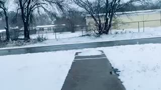 Snowstorm in Texas