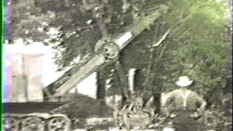 Crane Clearing Trees - Lemoyne Ohio Circa. 1940