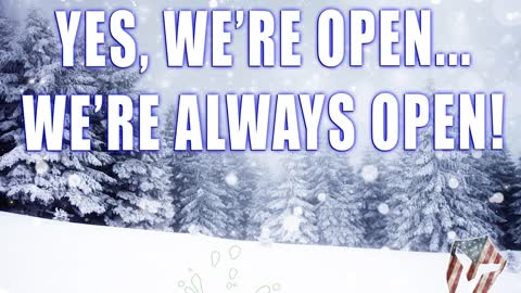 No Snow Storm Can Stop Us! We're open 2-1-21!