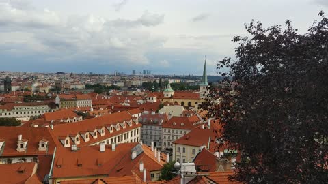 Red roofs of Prague, Europe
