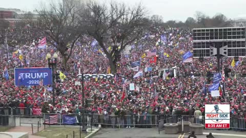Aerial Shot of The Trump D.C Rally