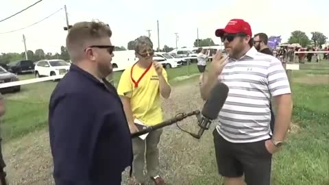 CNN Tries to Interview Man at Trump Rally, Gets TOLD OFF!