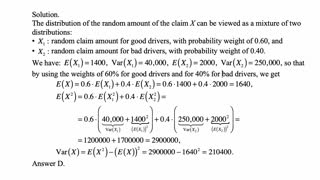 Exam P exercise for January 31, 2021