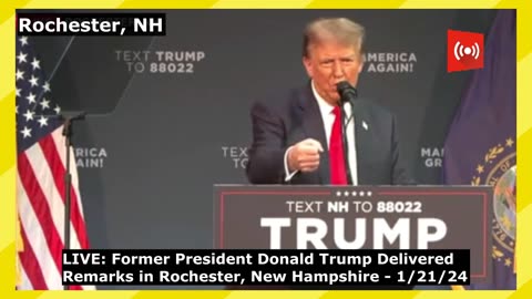 WATCH: Trump's Rally in Rochester, NH