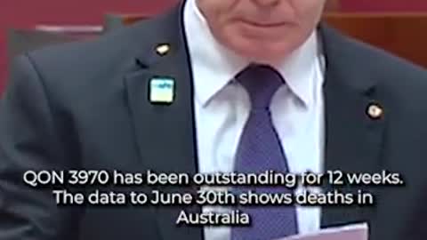 MALCOLM ROBERTS: WHY IS DATA ABOUT DEATHS BEING HELD BACK?