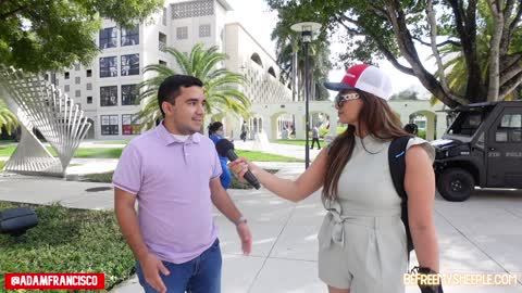 FIU Student Drops Facts During "Let's Go Brandon" Prank (Miami, FL)