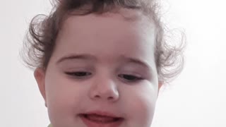 Baby Girl Hilariously Is Recording Her Video.