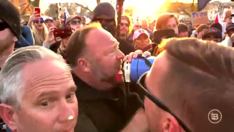 Alex Jones FREAKS OUT On Security Not Letting Him On Stage