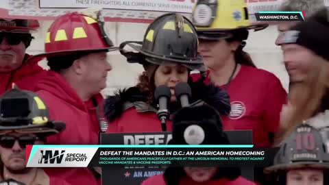 Firefighters Full Speech | Defeat The Mandates DC