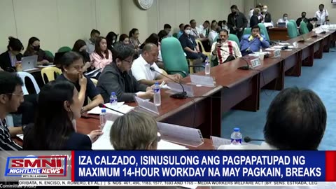 Iza Calzado, isinusulong ang pagpapatupad ng maximum 14-hour workday na may pagkain at breaks