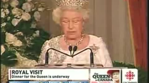 CANADA QUEEN REMINDS CANADA WHO IS THE SOVEREIGN RULER OVER US SLAVES