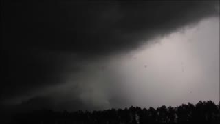 Fast moving storm rolls over Grunthal Manitoba Canada