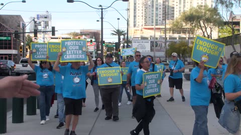 Postal workers rally in Las Vegas for safety reforms