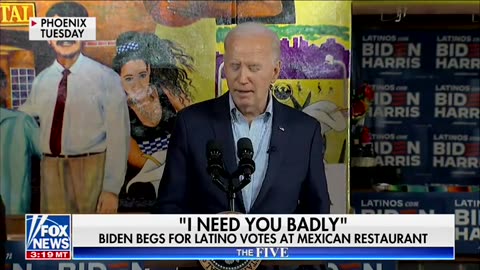 Things are so bad, Biden's having to literally beg Hispanics for their vote.
