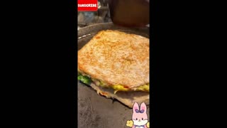 Flattened Bread Egg Toast