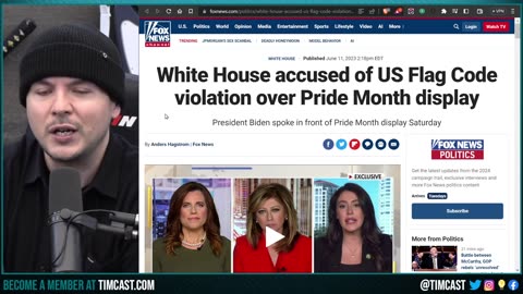 Biden Ignites SCANDAL For Displaying Pride Flag Before US Flag, Woke Ideological Capture WILL FAIL