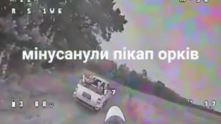 🚀🇺🇦 Ukraine Russia War | Ukrainian FPV Destroys Russian Pickup Truck with 4 Captured Ukrainian | RCF