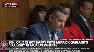Sen. Cruz Is Not Happy With Garland's Response On His Attacks On Parents