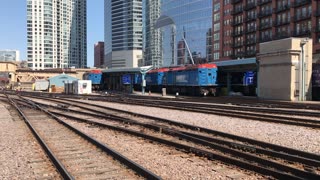 Ogilvie Transportation Center north platform track 12 8Apr2023