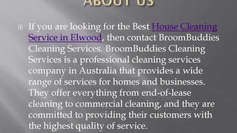 Best House Cleaning Service in Elwood