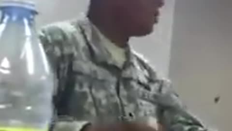An unidentified US Army soldier talks about his encounter with three alien races
