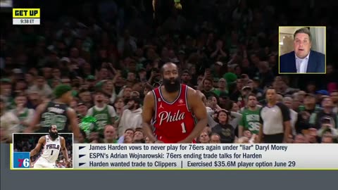 The 76ers can block James Harden from becoming a free agent next year - Brian Windhorst | Get Up