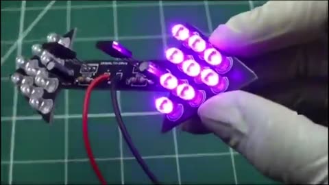 PCB stands for Printed Circuit Board. Led light setup