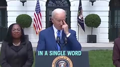 "My mind is going blank now" Joe Biden