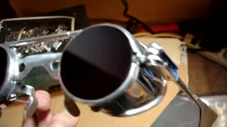 goggles with red mystical lenses