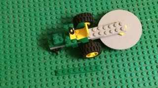 LEGO John Deere Lawn Mower MOC | Build Time Lapse