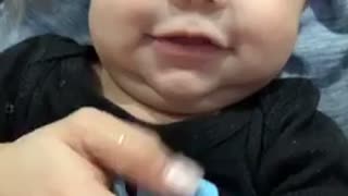 Tickling cute baby!