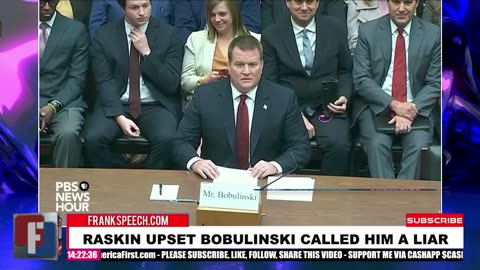 RASKIN UPSET BOBULINSKI CALLED HIM A LIAR