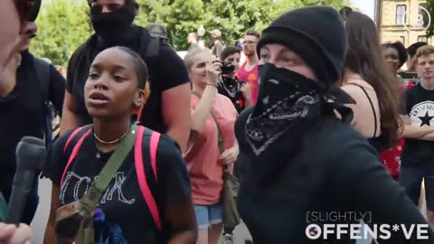 Aug 31 2019 Boston 1.3 antifa to Elijah 'fucking hate you' throw liquid on him and follow him around