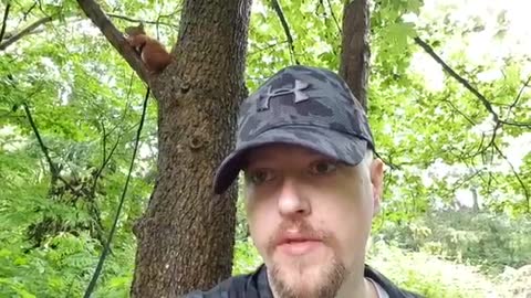 Man Rescues Baby Squirrel From Yard
