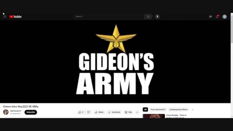 GIDEONS ARMY WEDNESDAY 11/8 @ 945 AM EST