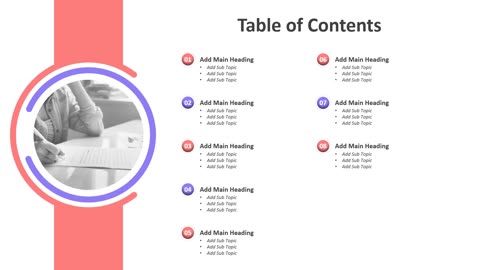 Table of Contents Presentation Template